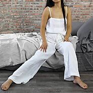 Check Out Our Linen Pajama Pants Selection For Women - Linenshed
