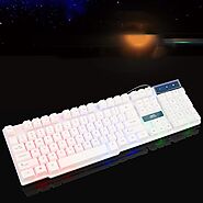 Water Resist Colorful LED Wired Mechanical Keyboard | Shop For Gamers
