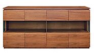 Buy Euro Style Shaw Sideboard in American Walnut At Grayson Home