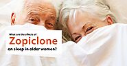 What are the effects of Zopiclone on sleep in older women?