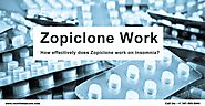 How effectively does Zopiclone work on insomnia?