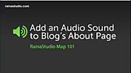 How to Add an Audio Sound to Blog's About Page