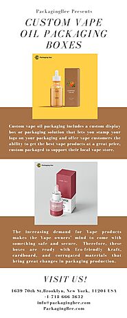 Custom Vape Oil Packaging Boxes