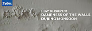 How to prevent dampness of the walls during monsoon – Zydex Industries