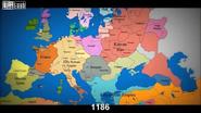 Watch as 1000 years of European borders change