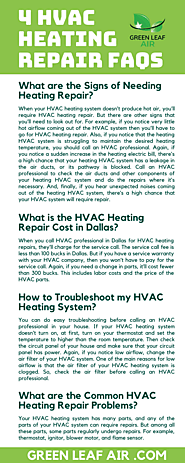 4 HVAC Heating Repair FAQs in Dallas