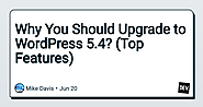 Why You Should Upgrade to WordPress 5.4? (Top Features) - DEV