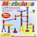 Marbulous-Translucent Marble Run (48 pieces plus 16 marbles)