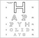 Personalised eye chart