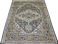 Buy 4x6 Oushak Rugs Dk.Blue Fine Hand Knotted Wool & Viscose Area Rug MR023763 | Monarch Rugs