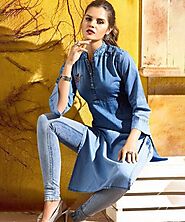 Denim Kurti with Jeans - Evergreen Pattern For Evergreen Beauty