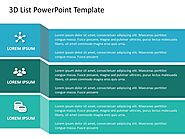Free 3D List PowerPoint Template | List Templates | SlideUpLift