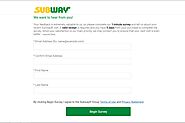 TellSubway - Subway Satisfaction Survey Get Free Cookie