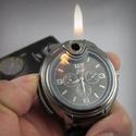 Cool Novel Watch Refillable Butane Gas Cigarette Cigar Lighter