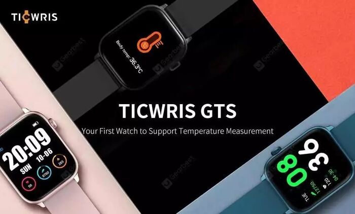 Smartwatch with body discount temp