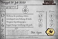 PREDIKSI TOGEL SINGAPORE HARI INI MINGGU 26-JULY-2020