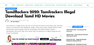 TamilRockers 2020: Tamilrockers Illegal Download Tamil HD Movies