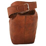 Mondani Filler Pure Goat Leather Travel Bucket Bag