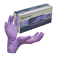 Halyard Purple Nitrile EMS Examination Gloves 30cm (50 Pcs)