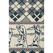 Golfer Green Plaid Afghan Throw. High Quality Afghan Tapestry Throws available online at Save on Wall Art