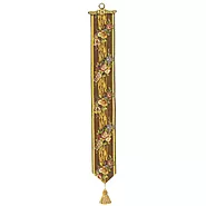 Cascading Bouquet Belgian Tapestry Bell Pull a Perfect Wall Accent for Small Narrow Walls
