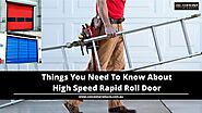 Things You Need To Know About High Speed Rapid Roll Door: conceptproduct1 — LiveJournal