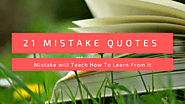 21 mistake quotes will teach how to learn from it - Knoansw