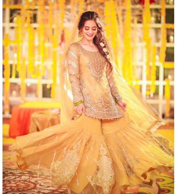 sharara for haldi