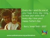 Fathers day card miss you so much - cure brain cancer foundation