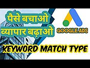 Using Keyword Match Type With Google Ads