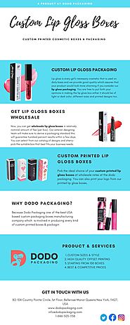 Get Custom Printed Lip Gloss Boxes
