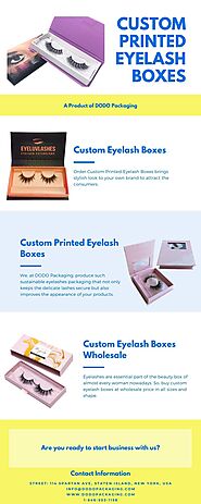 Custom Printed Eyelash Boxes | Custom Eyelash Boxes