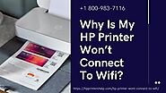 How to Fix Hp Printer Won’t Connect to WiFi 1-8009837116 Call Now