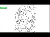Top 20 Free Printable Monkey Coloring Pages