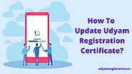 Update Udyam Registration Certificate - Udyamregistration