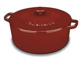 Cuisinart CI670-30CR Chef's Classic Enameled Cast Iron 7-Quart Round Covered Casserole, Cardinal Red