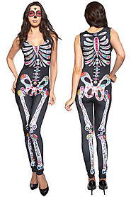 Perfect your ‘Day of the Dead’ look with ‘Skeleton Halloween Costumes’