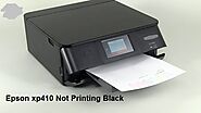 Epson xp410 not printing black