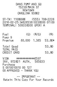 Free Online Gas Receipt Maker - Canadian and US Gas Receipts - Make Receipts