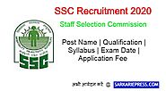 SSC JHT Recruitment 2020, SSC Registration, Apply Online for 283 Posts