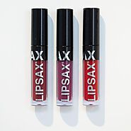 LIPSAX NAUGHTY THREESOME Edit | Bold Deep Matte Lipstick - Lip Kit Set