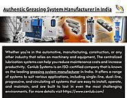 Authentic Greasing System Manufacturer in India