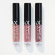 LIPSAX NUDE THREESOME Edit | Nude Neutral Matte Lipstick - Lip Kit Set