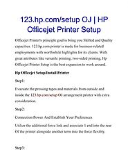 123.hp.com/setup OJ | HP Officejet Printer Setup