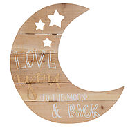 Love You Moon Wood Wall Decor | Hobby Lobby | 1298173