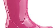 Comfortable Women's Pink Mid-Calf Rain Boots With Low Heel for Rainy Days - Reviews