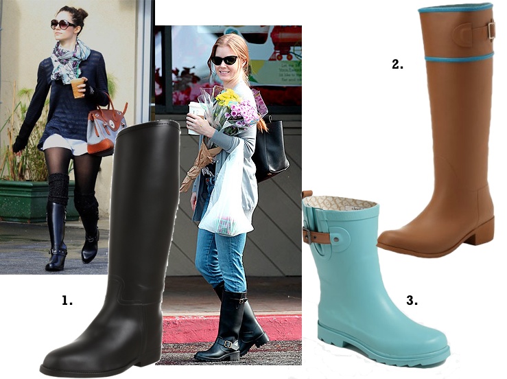 fashionable rain boots