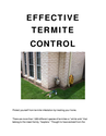 Effective Termite Control