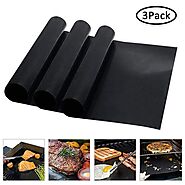 3 Pieces Reusable Non-Stick BBQ Grill Mat | Shop For Gamers