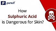 What happens if sulfuric acid spills on one's skin?